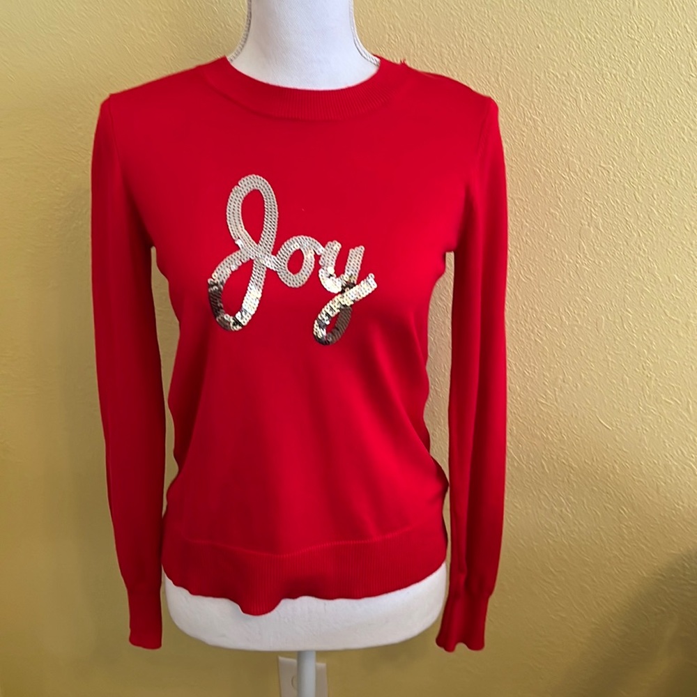 Marled red sweater size extra small